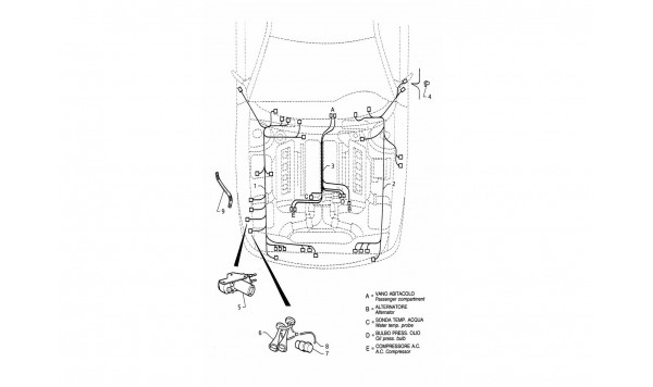 ELECTRICAL SYSTEM: ENGINE COMPARTMENT (LEFT H.D.)