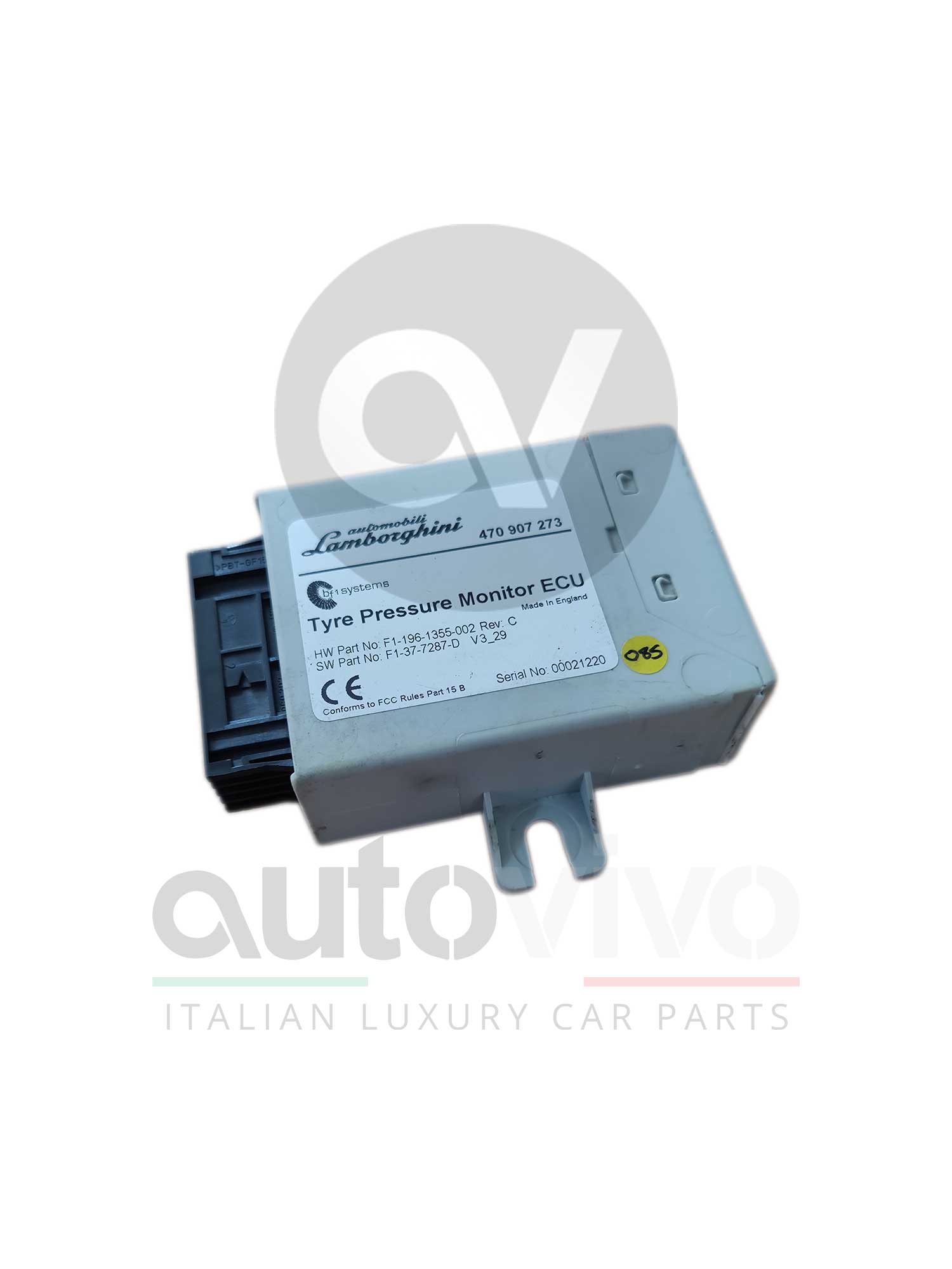 LAMBORGHINI TIRE PRESSURE MONITOR CTRL.UNI - Image 2